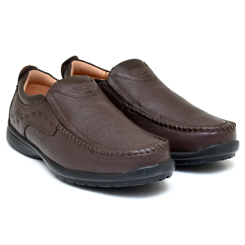 LEATHER SHOES - RUNNER-052 BROWN