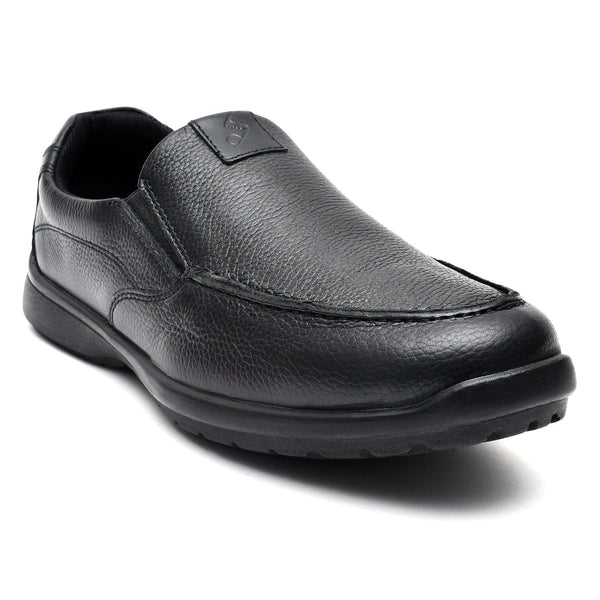 LEATHER SHOES - RUNNER-058 BLACK