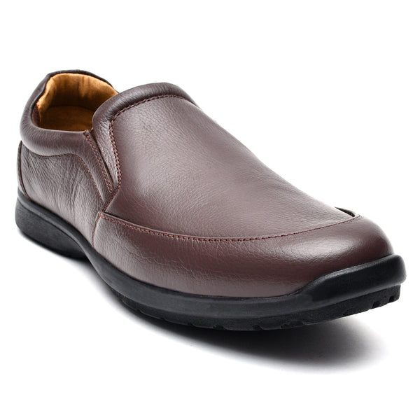 LEATHER SHOES - RUNNER-059 BROWN