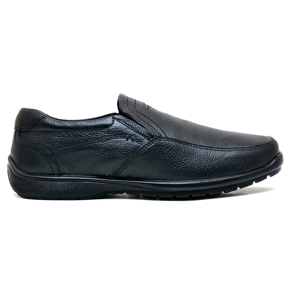 LEATHER SHOES - RUNNER-053 BLACK