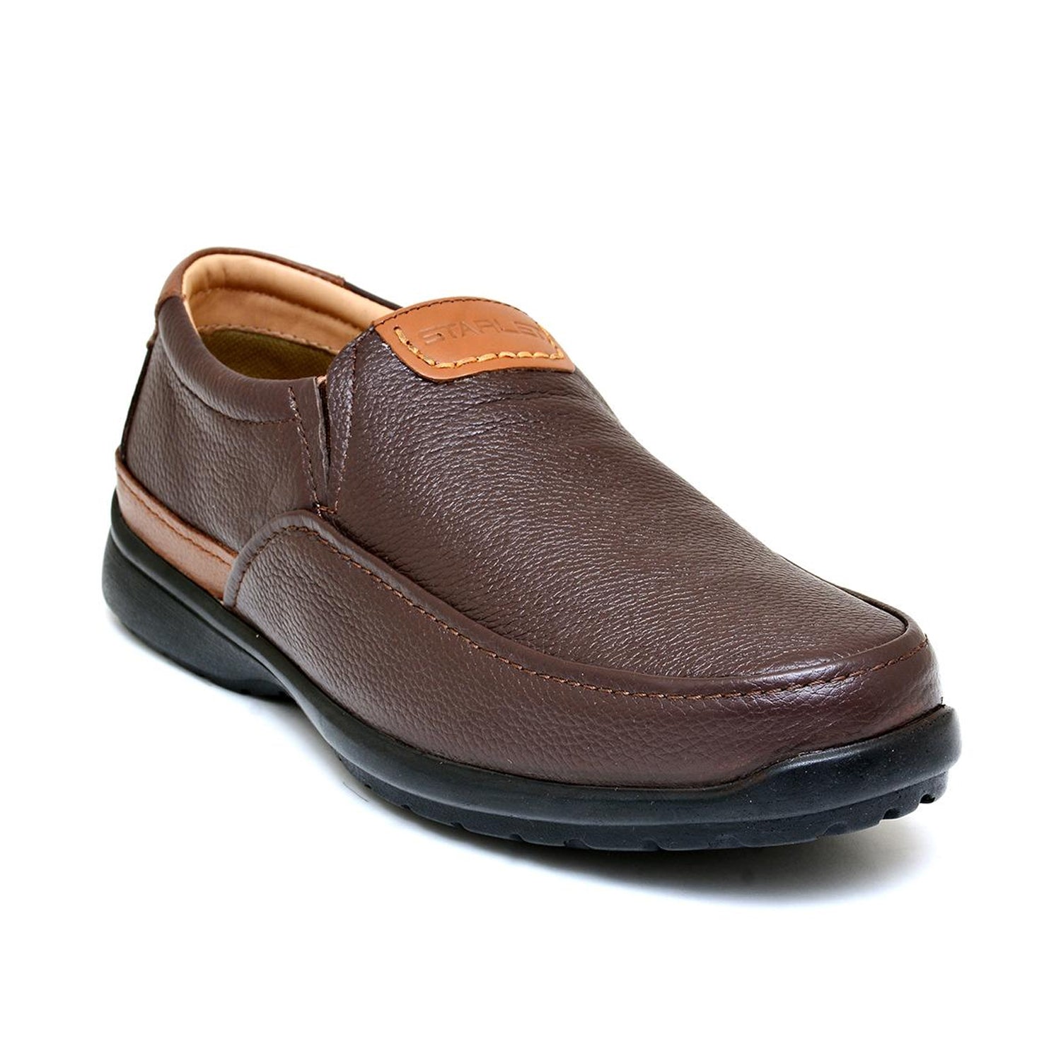 LEATHER SHOES - RUNNER-051 BROWN