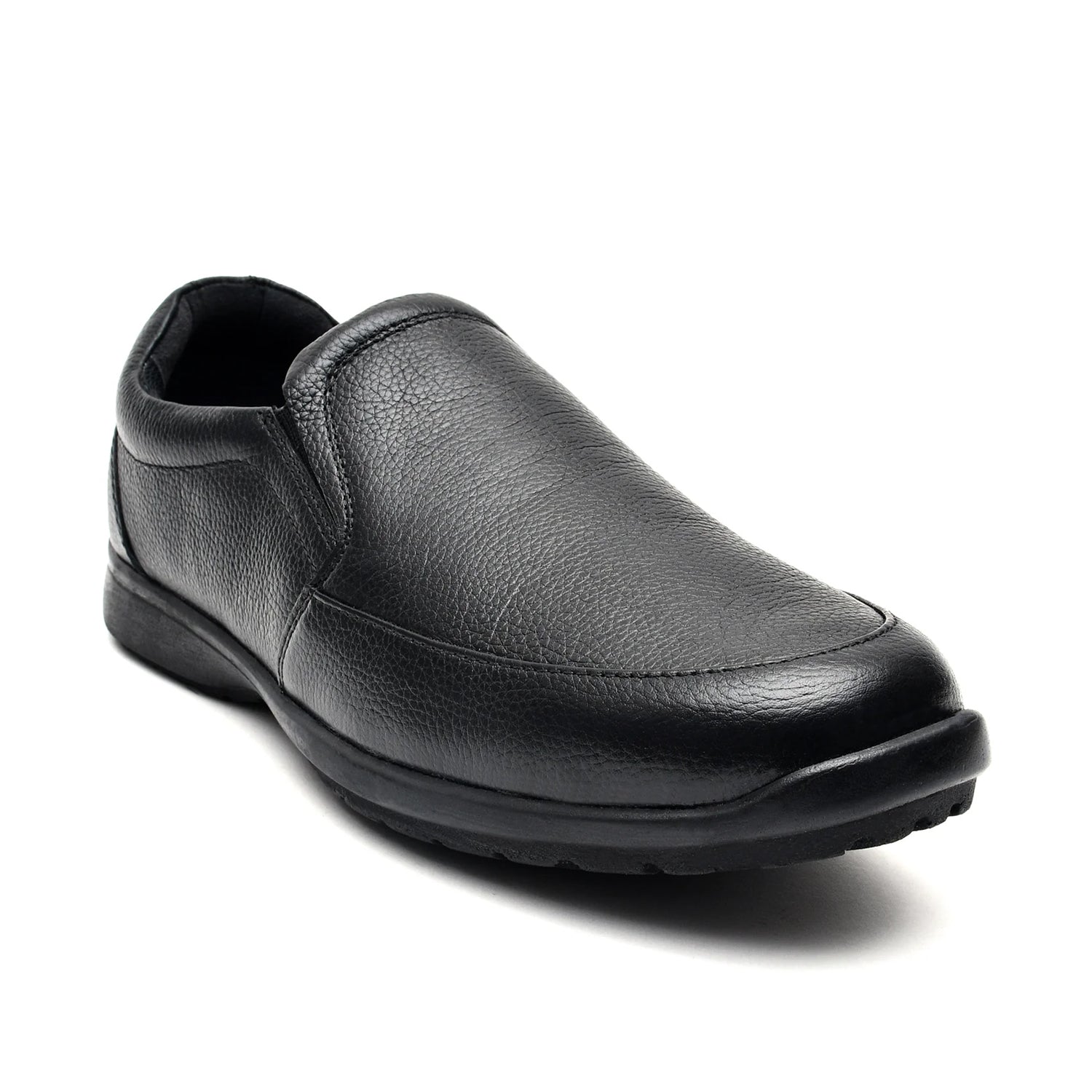 LEATHER SHOES - RUNNER-059 BLACK