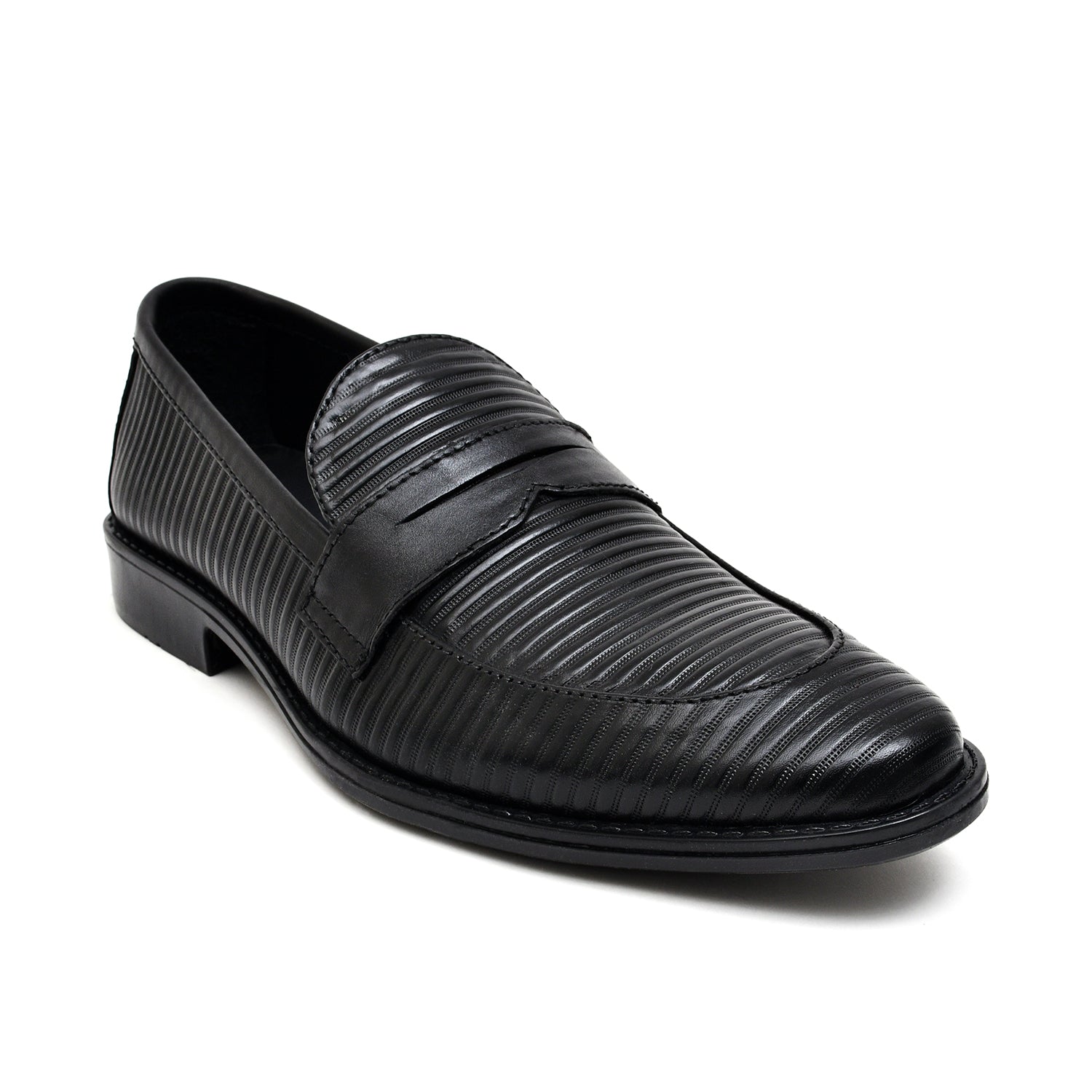 LEATHER SHOES - RTG-0003 BLACK