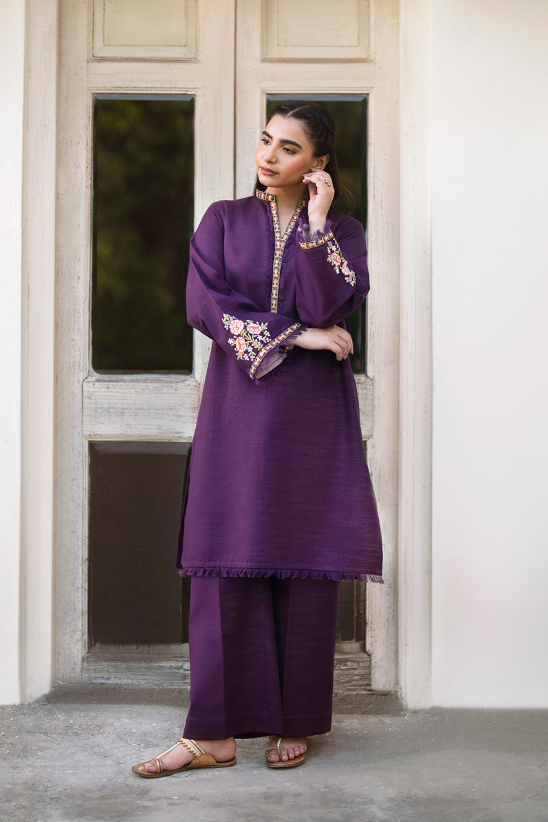 2 PIECE - EMBROIDERED KHADDAR SUIT - LR-05