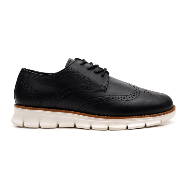LEATHER SHOES - SFG-0001 BLACK