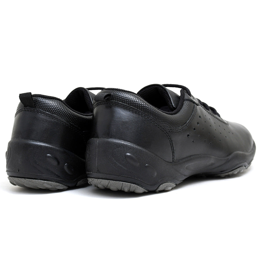 LEATHER SHOES - SANTIAGO-004 BLACK