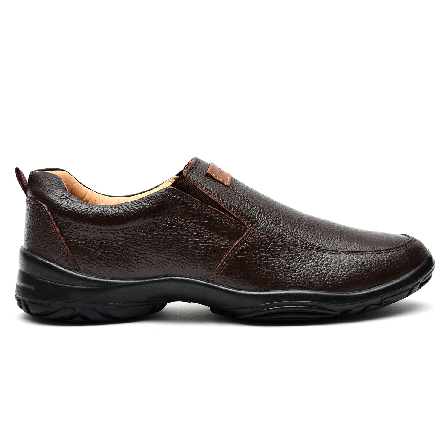LEATHER SHOES - SHAHZORE-005 BROWN