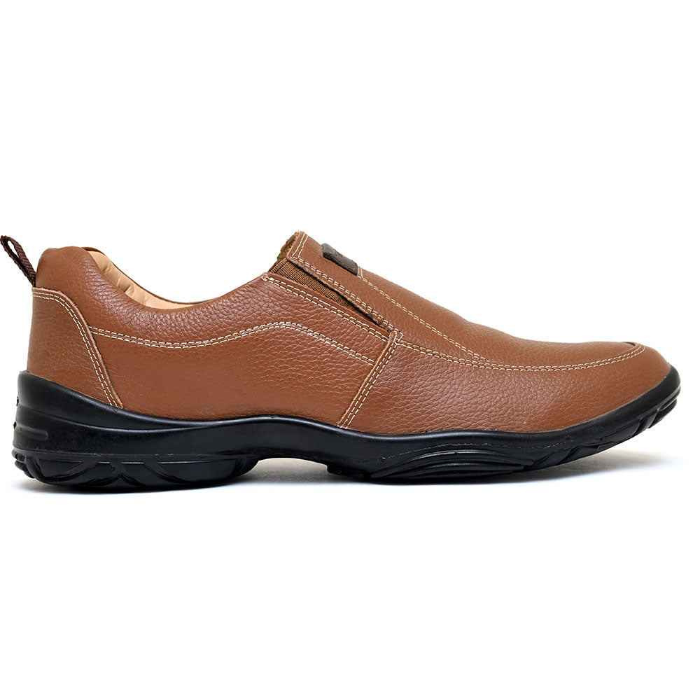 LEATHER SHOES - SHAHZORE-005 TAN