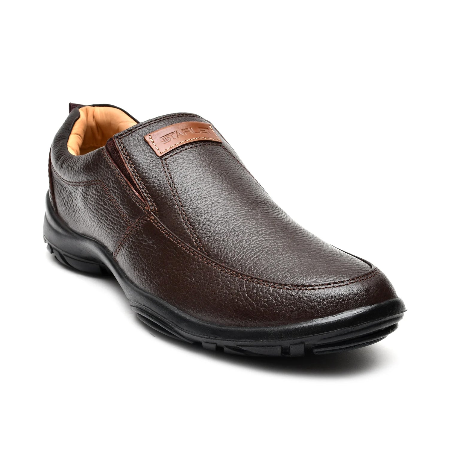 LEATHER SHOES - SHAHZORE-005 BROWN