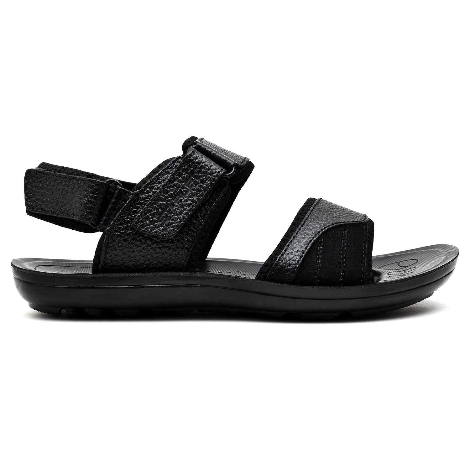 LEATHER SANDAL - SP-324 BLACK