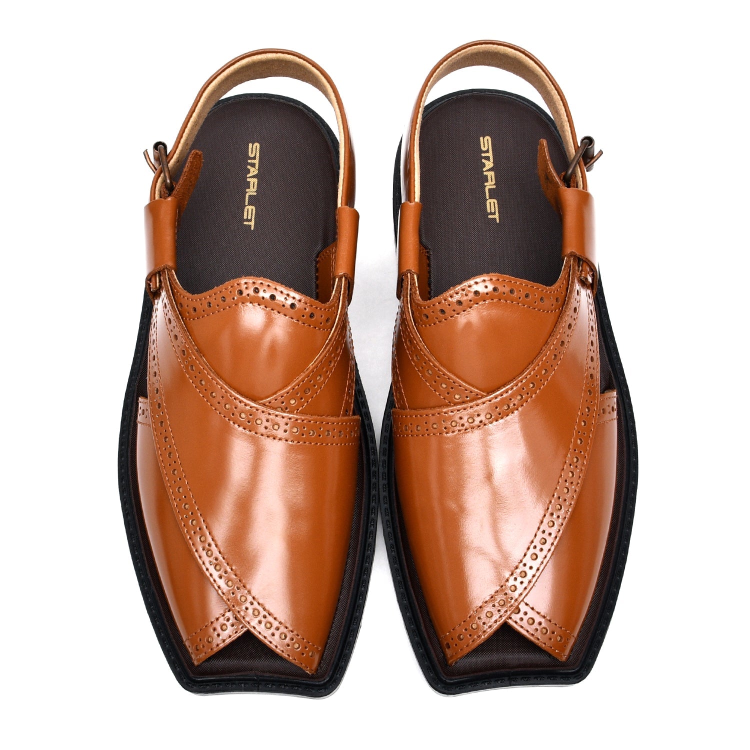 LEATHER PESHAWARI  CHAPPAL - PAHARI-005 TAN
