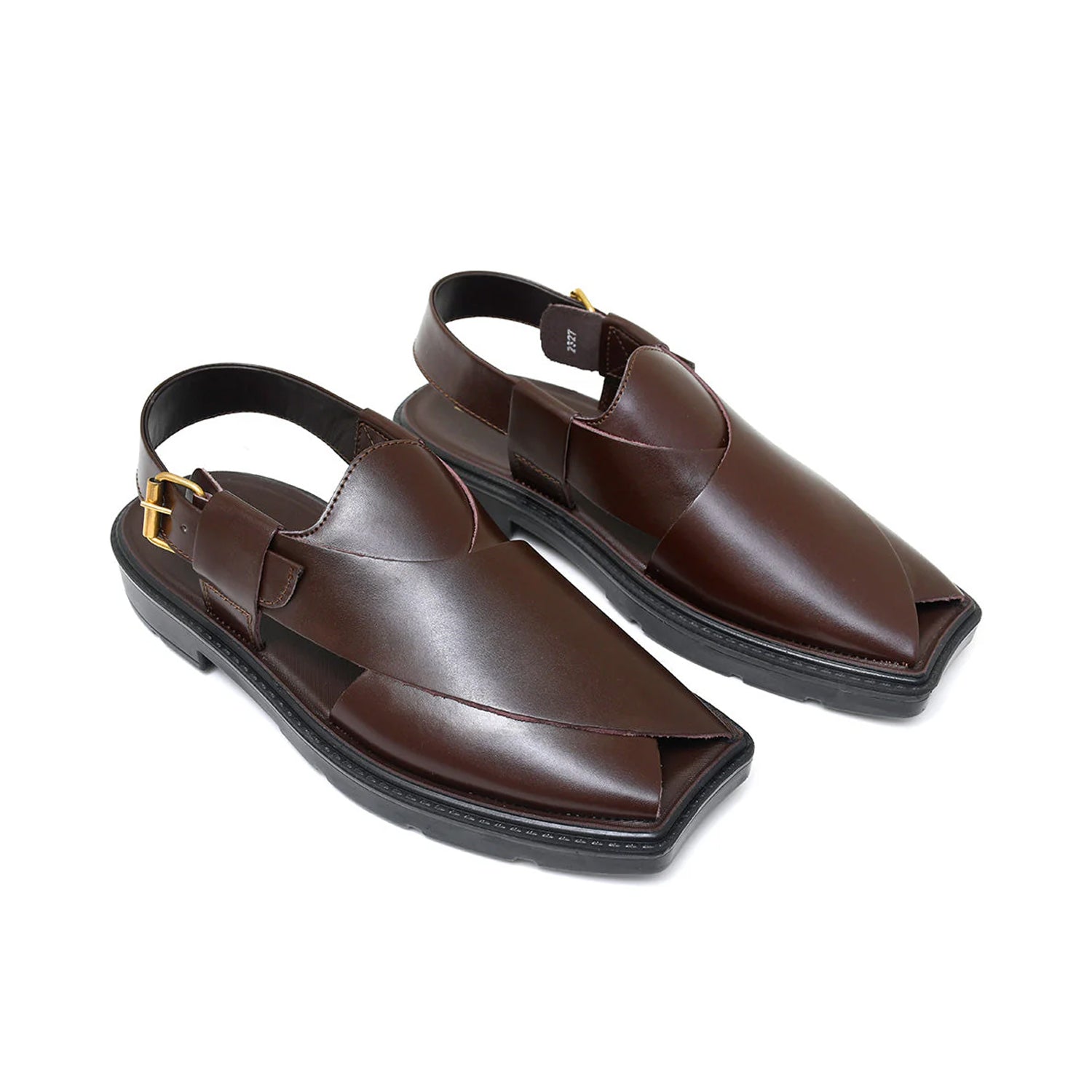 LEATHER PESHAWARI  CHAPPAL - PAHARI-002 BROWN