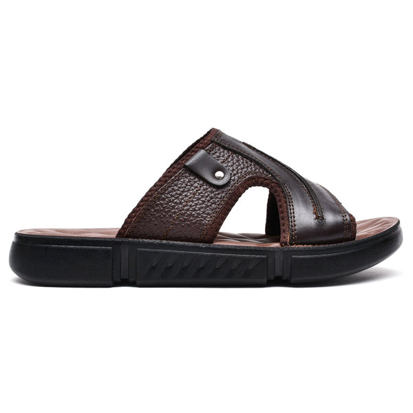 LEATHER SANDAL - SPT-1215 BROWN