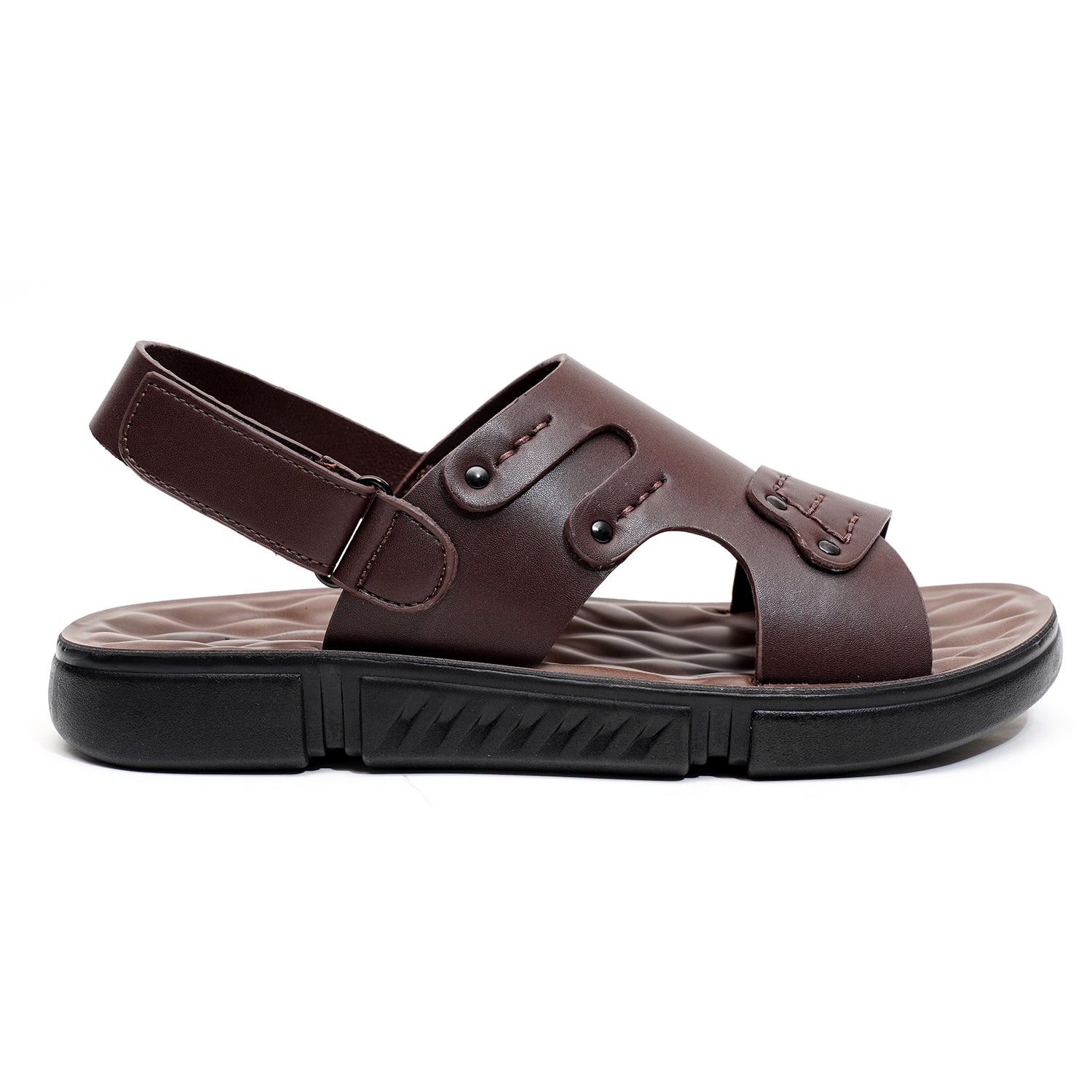 LEATHER SANDAL - SPT-1221 BROWN