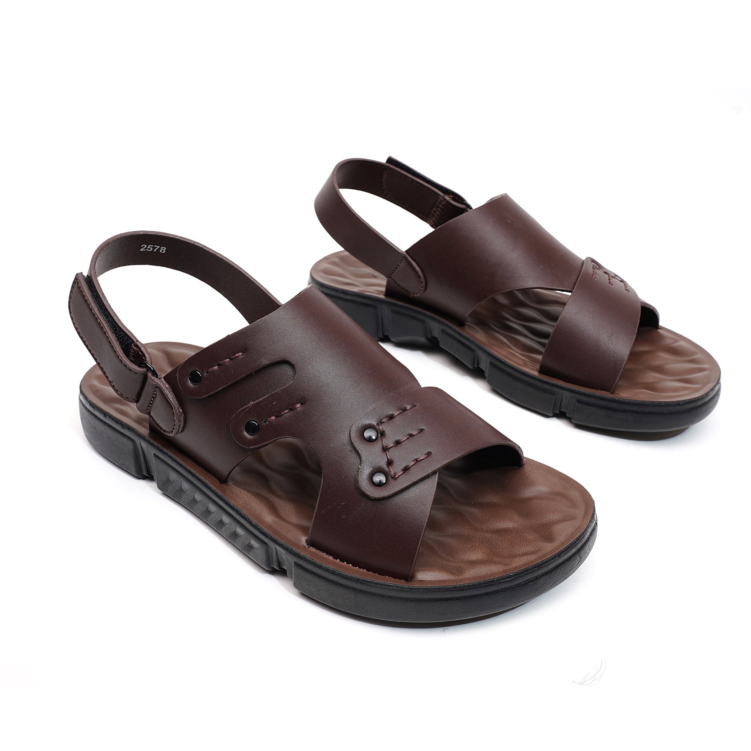 LEATHER SANDAL - SPT-1221 BROWN