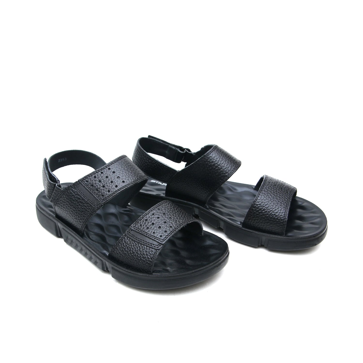 LEATHER SANDAL - SPT-1206 BLACK