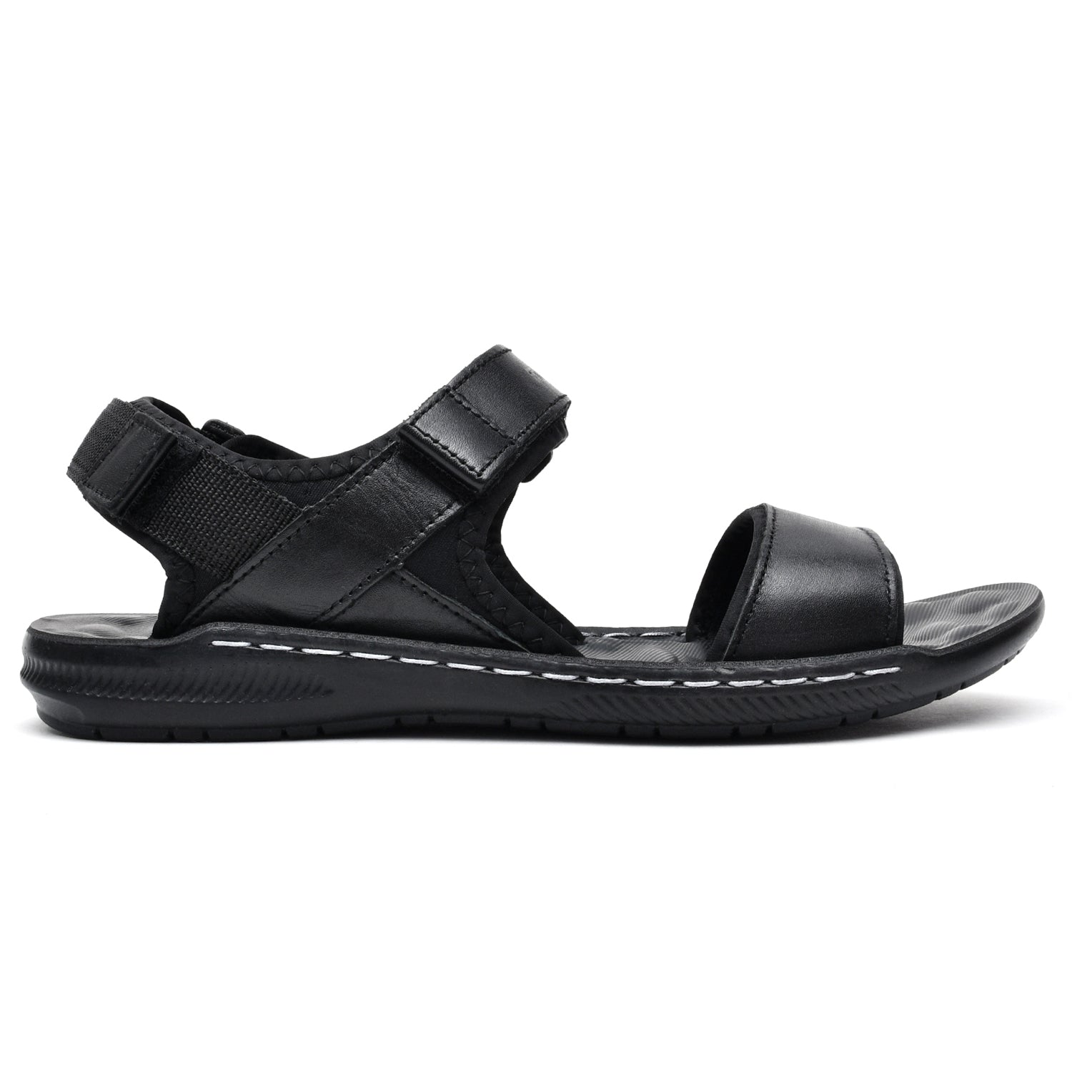 LEATHER SANDAL - SR-1119 BLACK