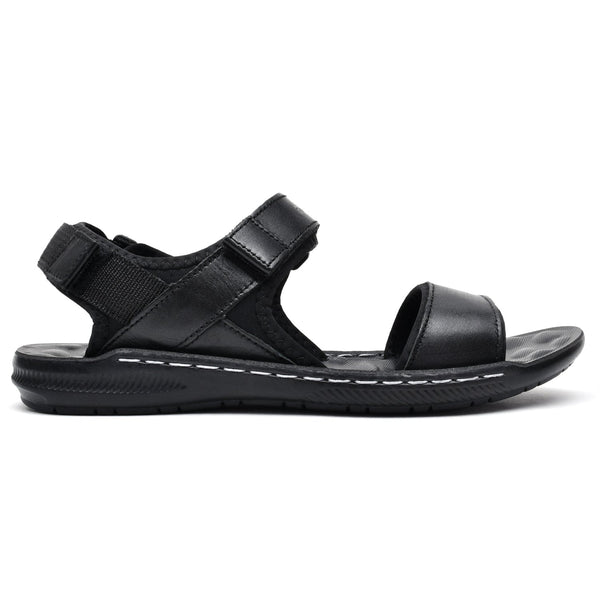 LEATHER SANDAL - SR-1119 BLACK