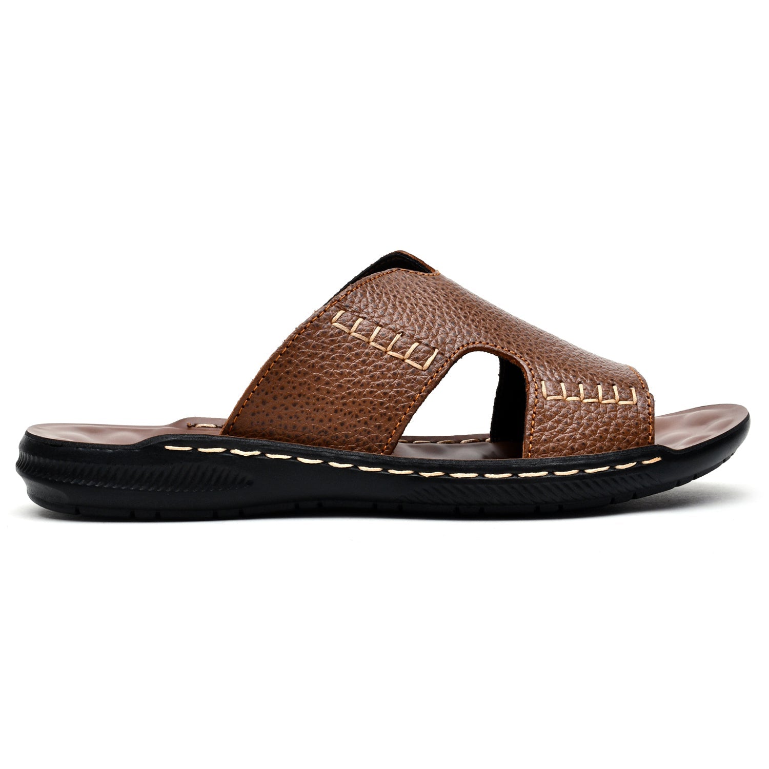LEATHER SLIPPER - SR-1125 TAN