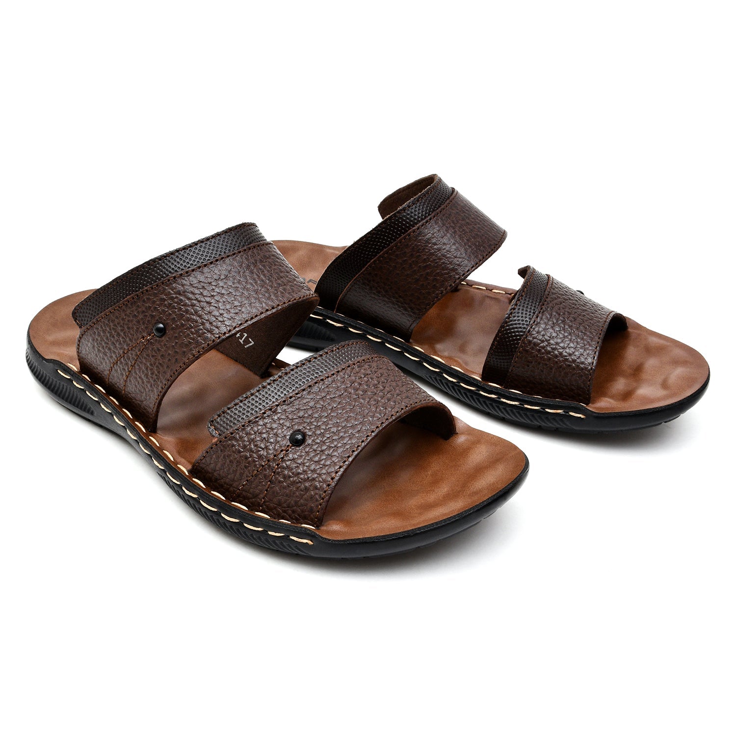 LEATHER SLIPPER - SR-1126 BROWN