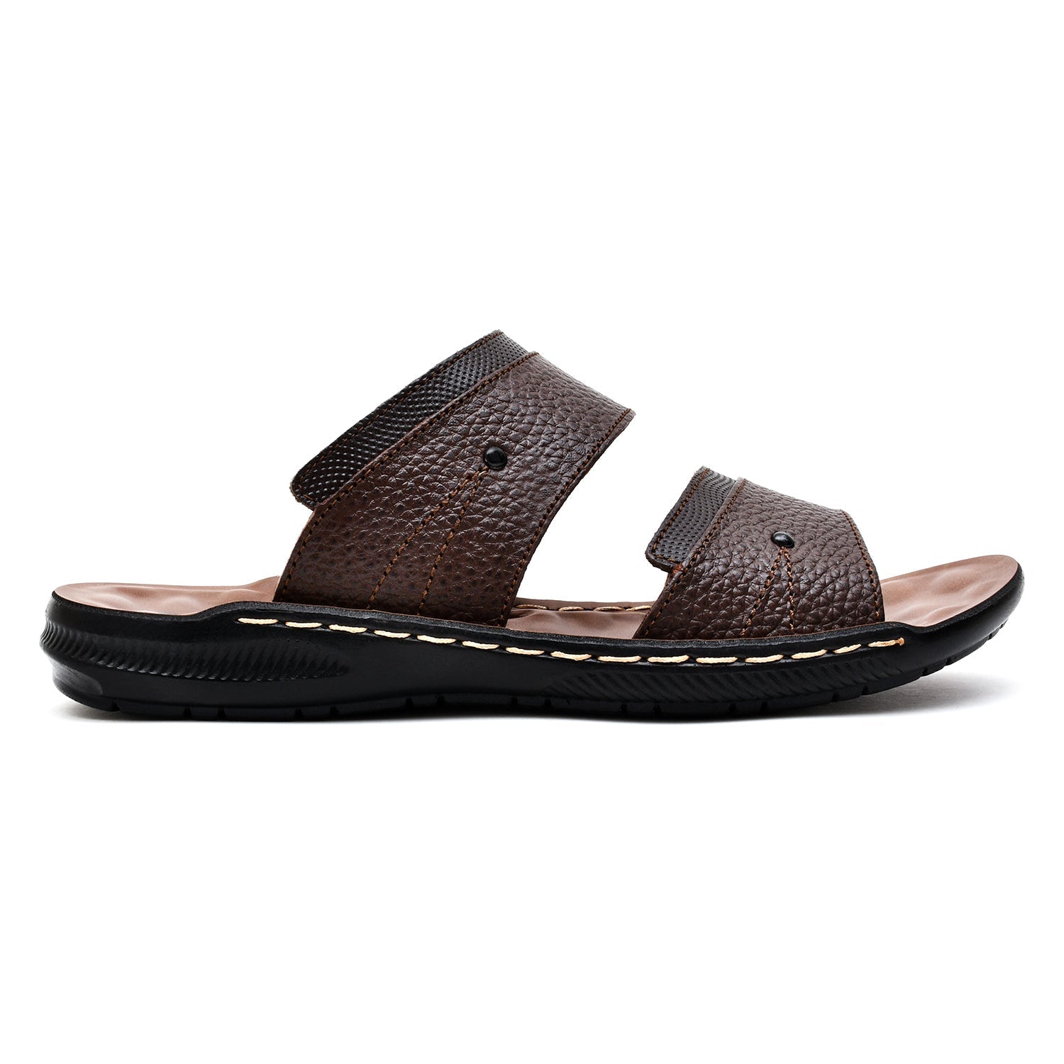 LEATHER SLIPPER - SR-1126 BROWN