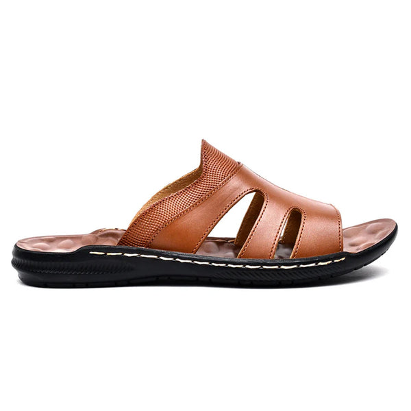 LEATHER SLIPPER - SR-1128 TAN