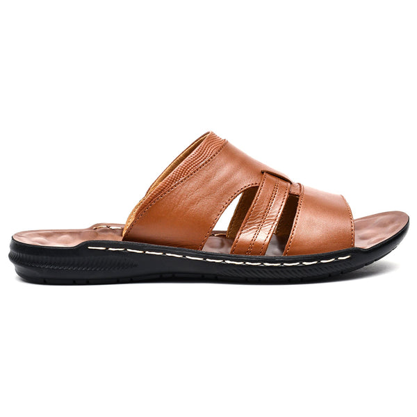 LEATHER SLIPPER - SR-1129 TAN