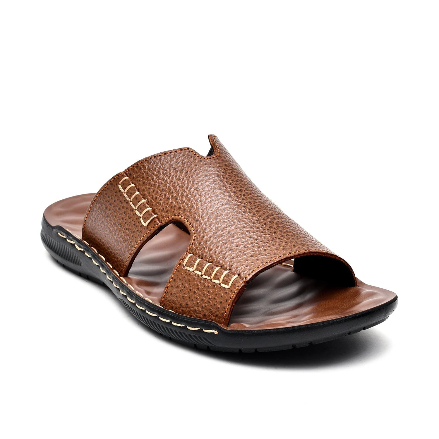LEATHER SLIPPER - SR-1125 TAN