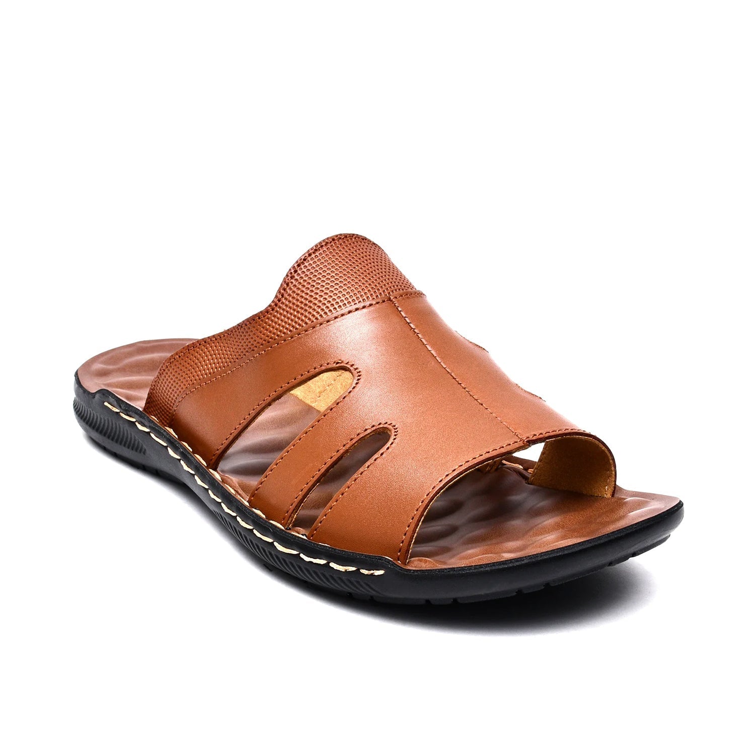 LEATHER SLIPPER - SR-1128 TAN
