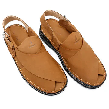 LEATHER PESHAWARI  CHAPPAL - 4006 MUSTARD