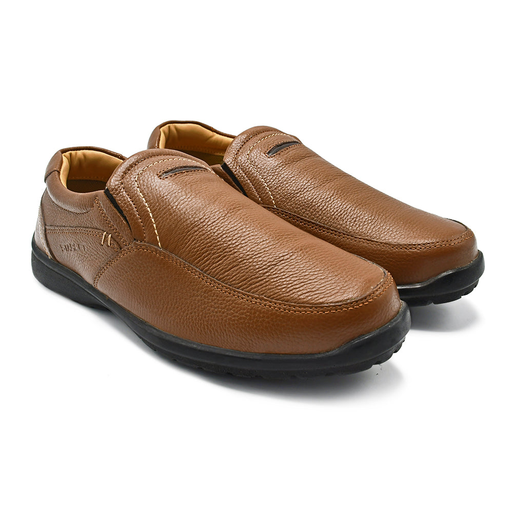 LEATHER SHOES - RUNNER-053 TAN