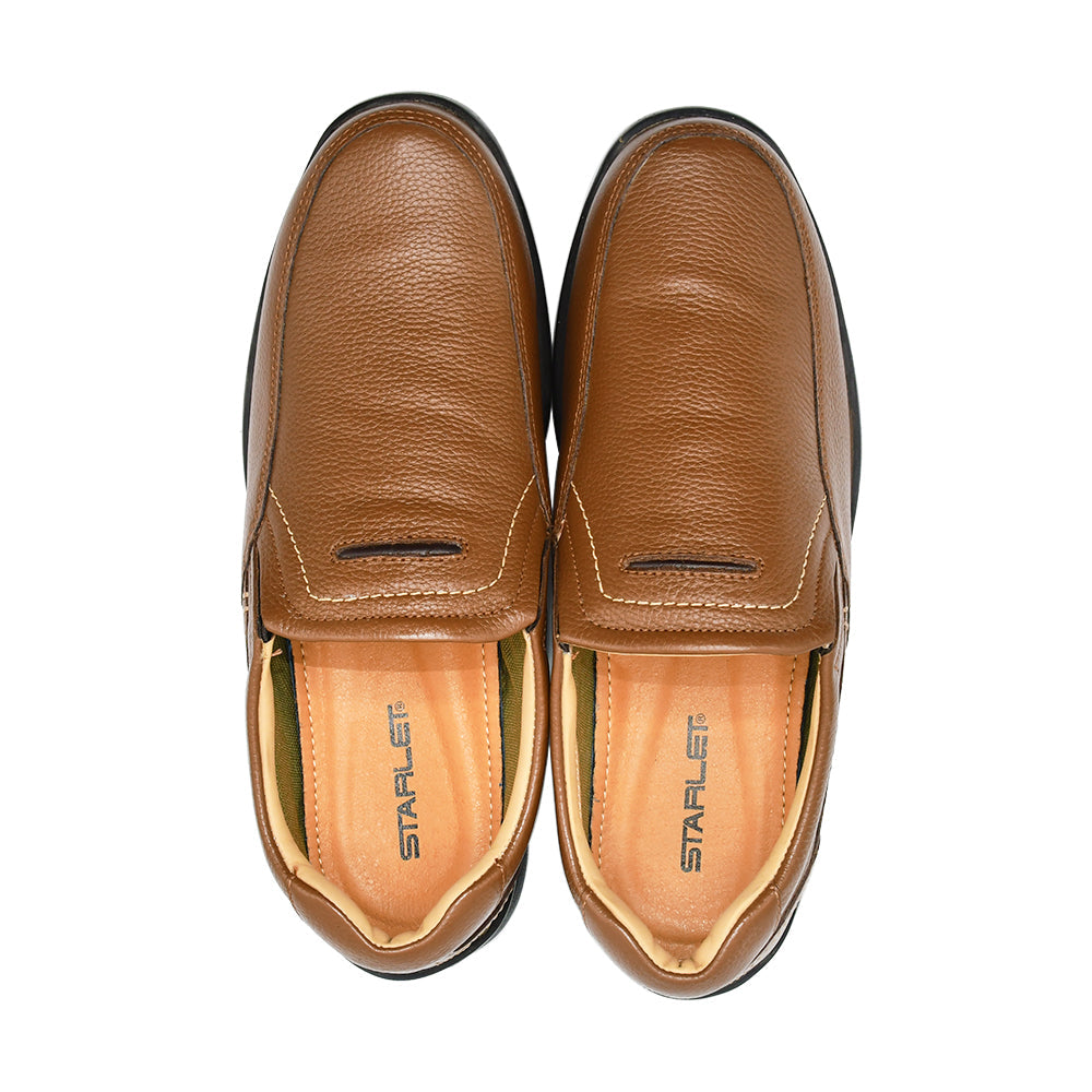 LEATHER SHOES - RUNNER-053 TAN