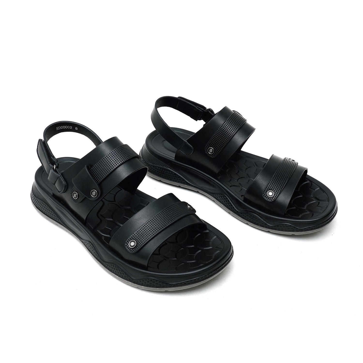 LEATHER SANDAL - RDG-102 BLACK