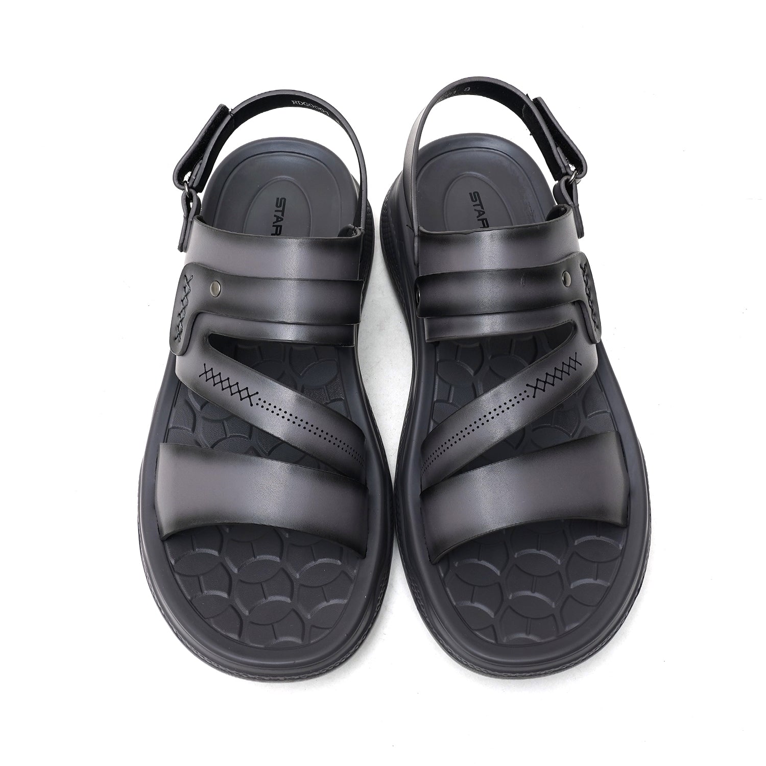 LEATHER SANDAL - RDG-101 GREY