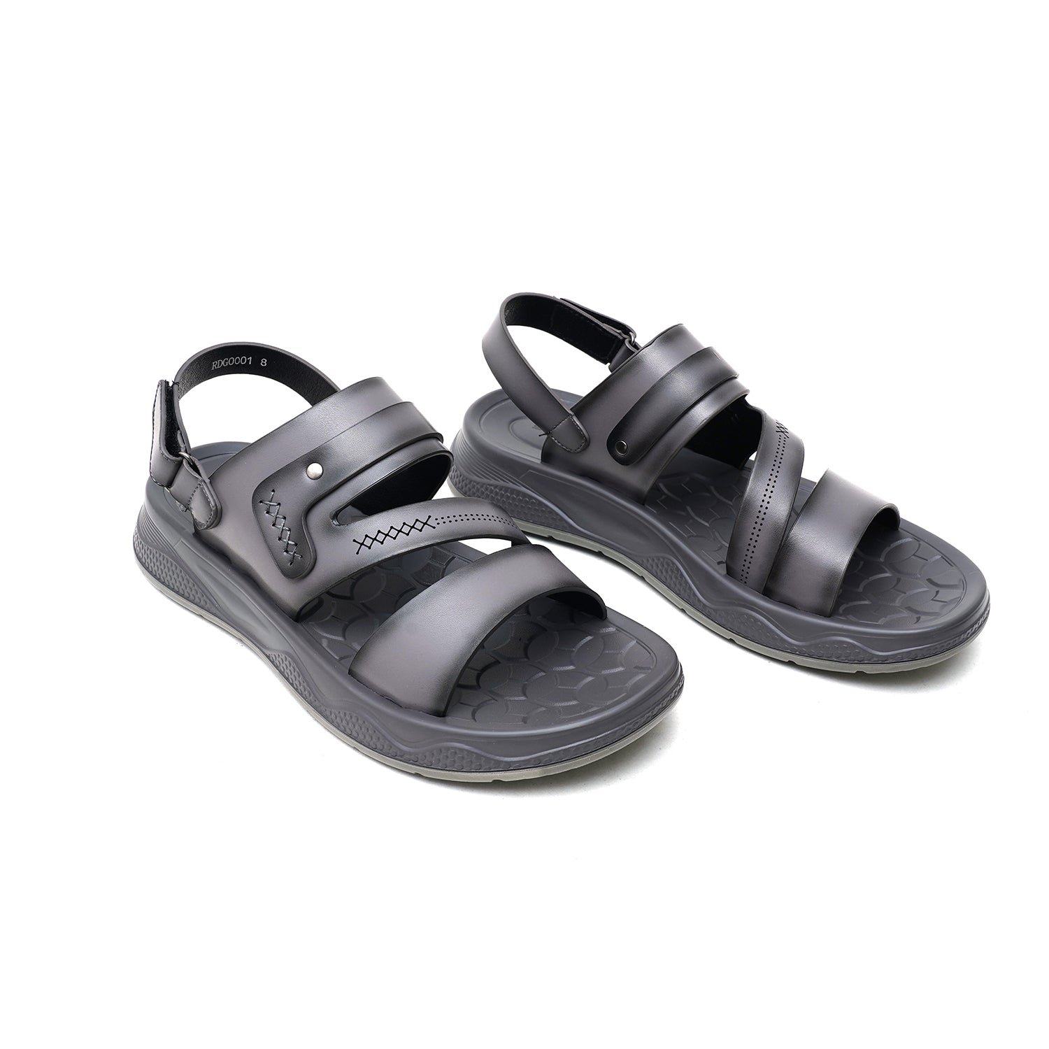 LEATHER SANDAL - RDG-101 GREY