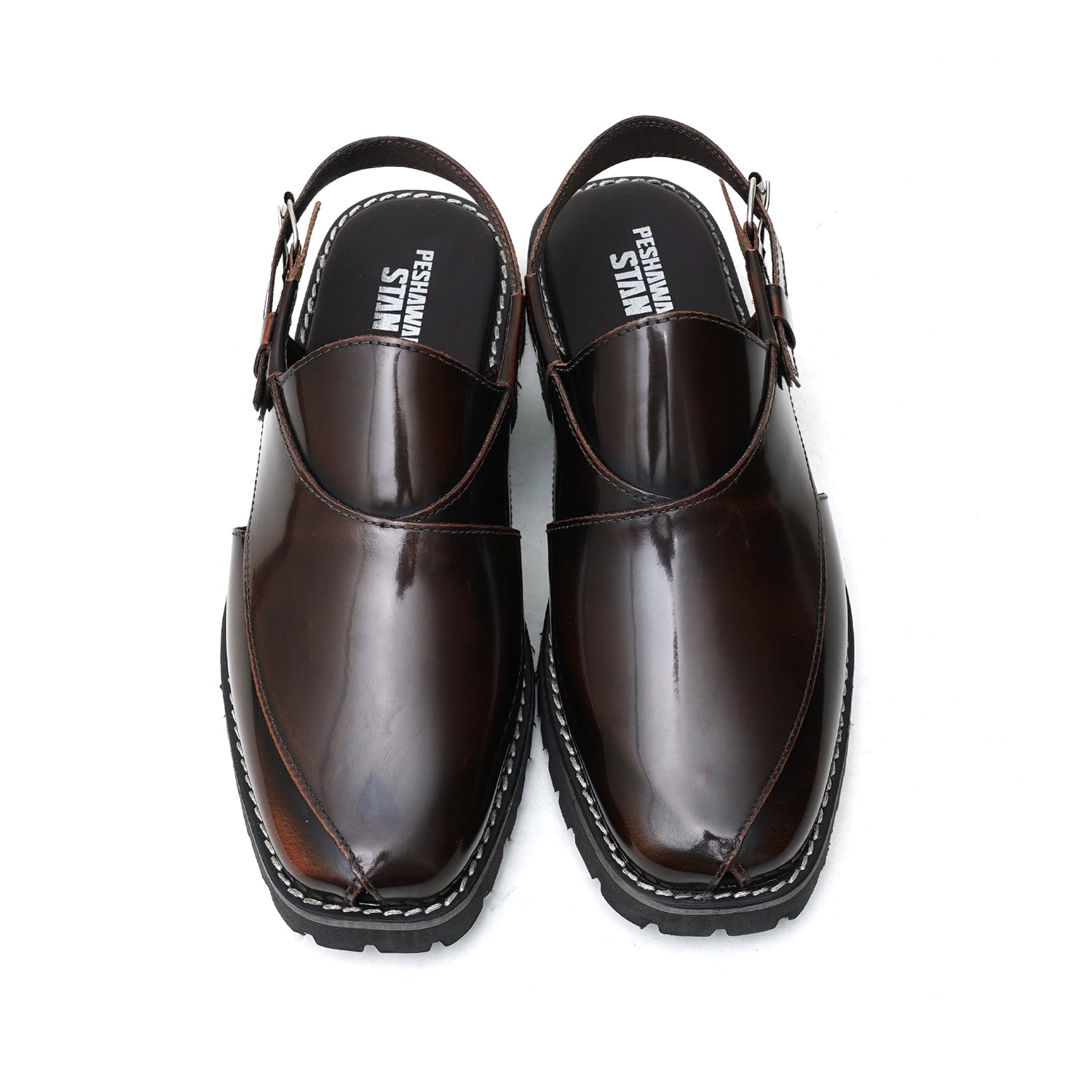 LEATHER SHOES - NOZ-01 - BROWN