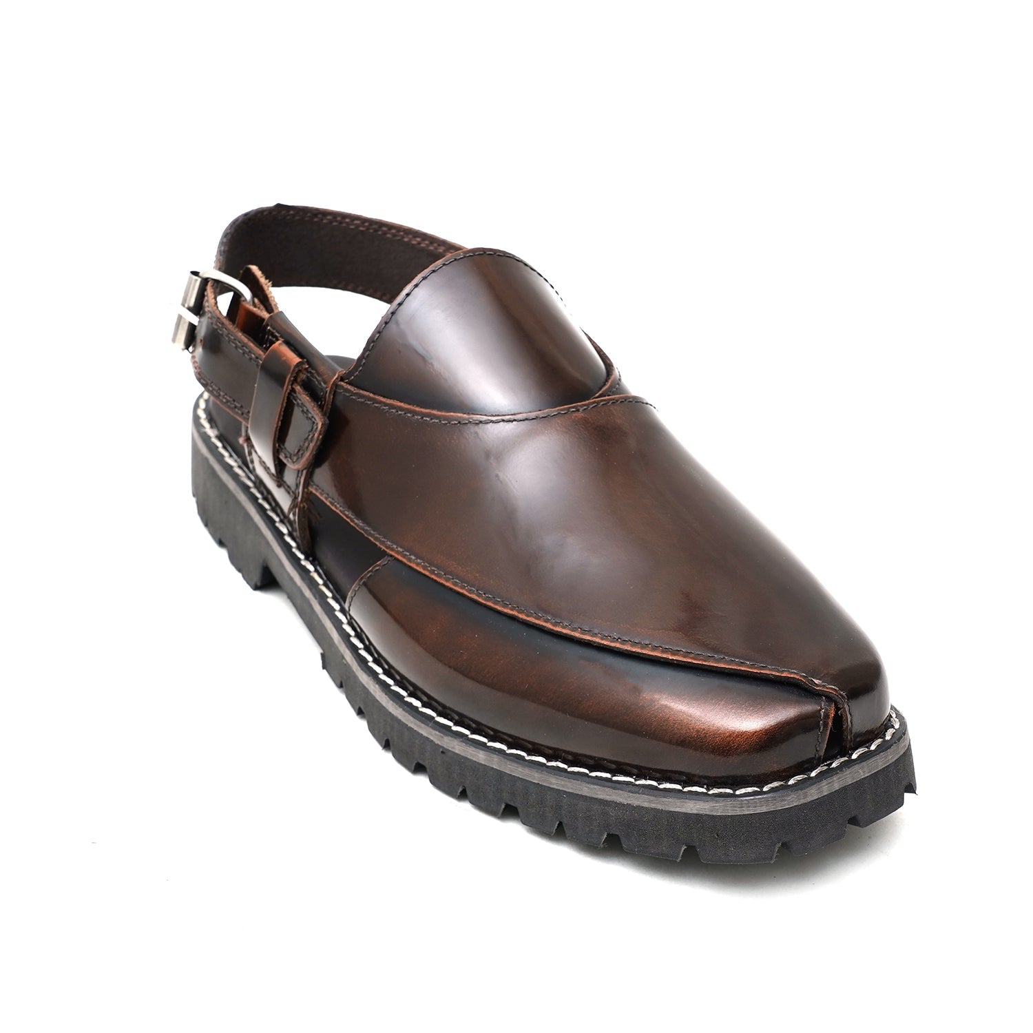 LEATHER SHOES - NOZ-01 - BROWN