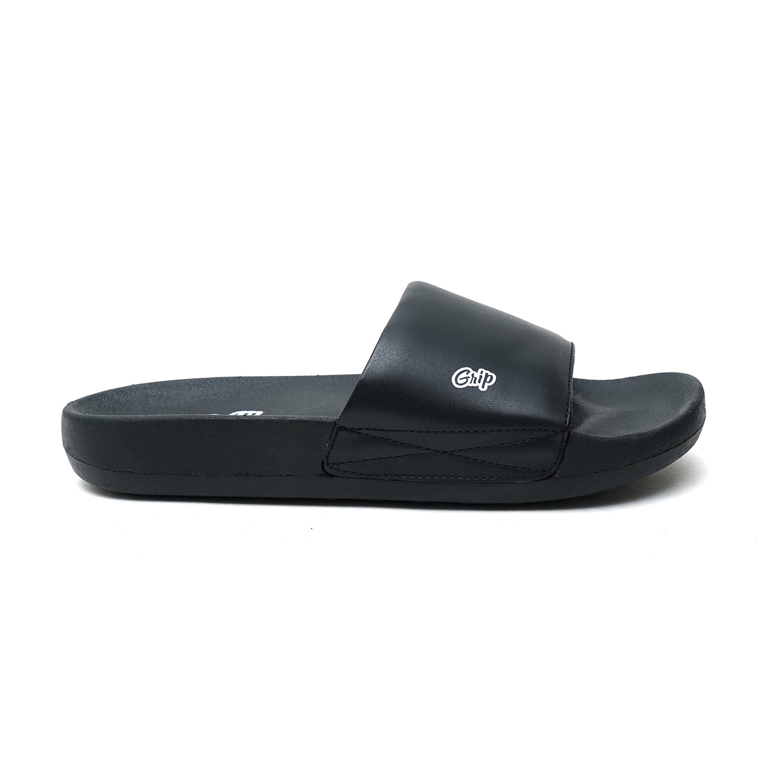 LEATHER SLIPPER - MOD-29 BLACK