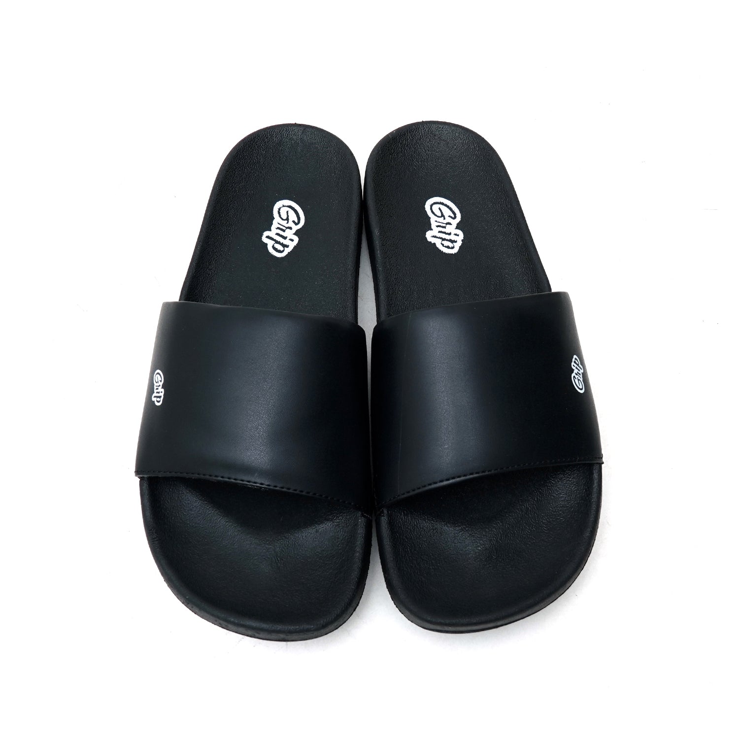 LEATHER SLIPPER - MOD-29 BLACK