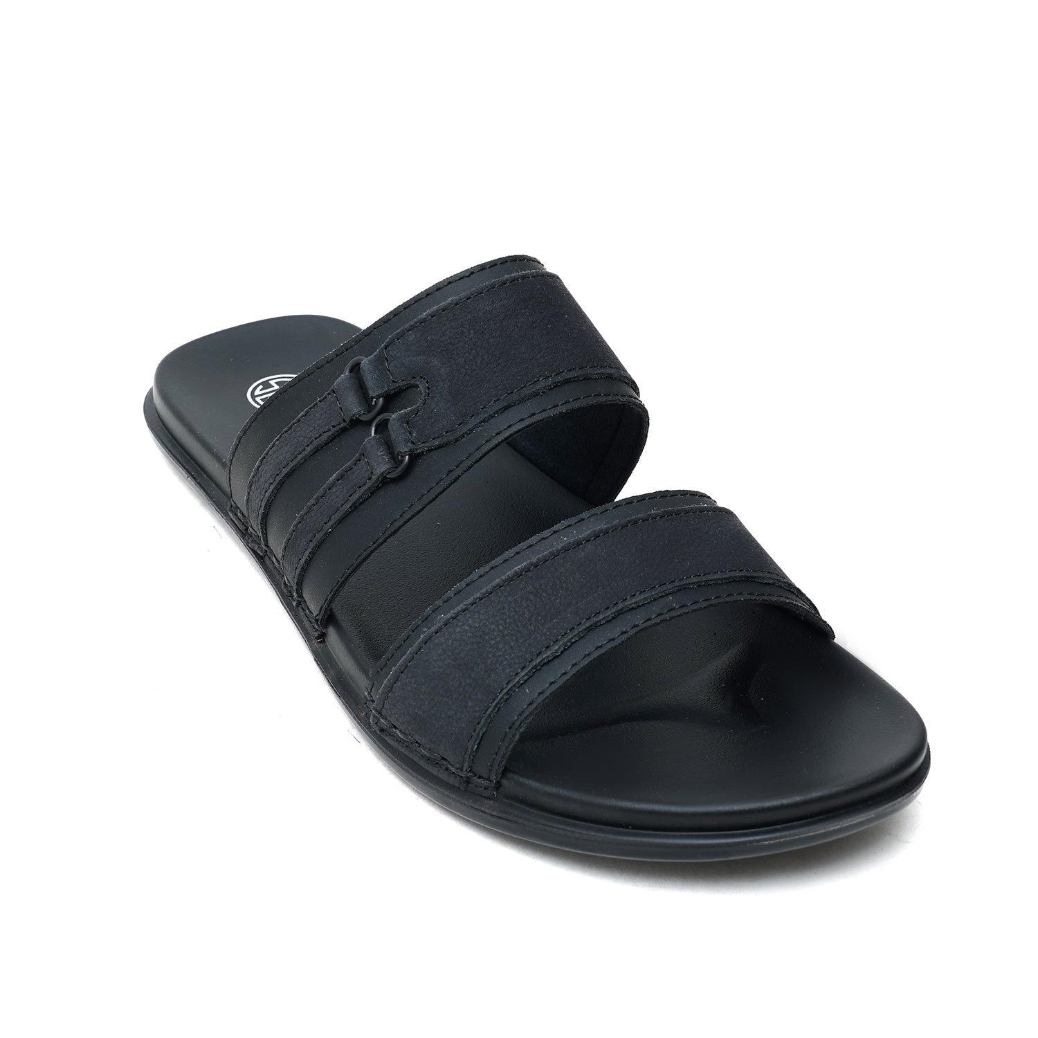 LEATHER SLIPPER - CHM-013 BLACK