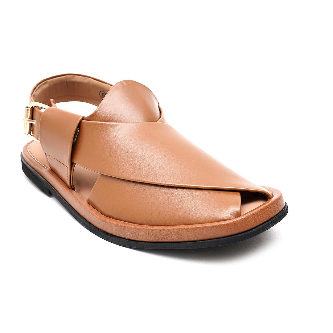 LEATHER PESHAWARI CHAPPAL - USG0002 - TAN