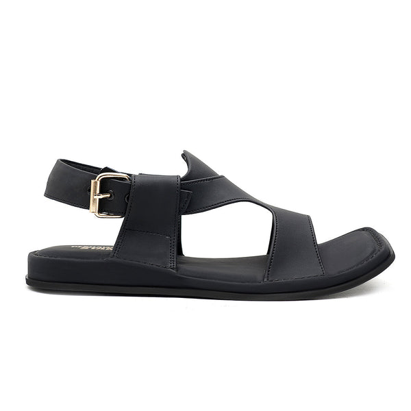 LEATHER PESHAWARI CHAPPAL - USG0004 - BLACK