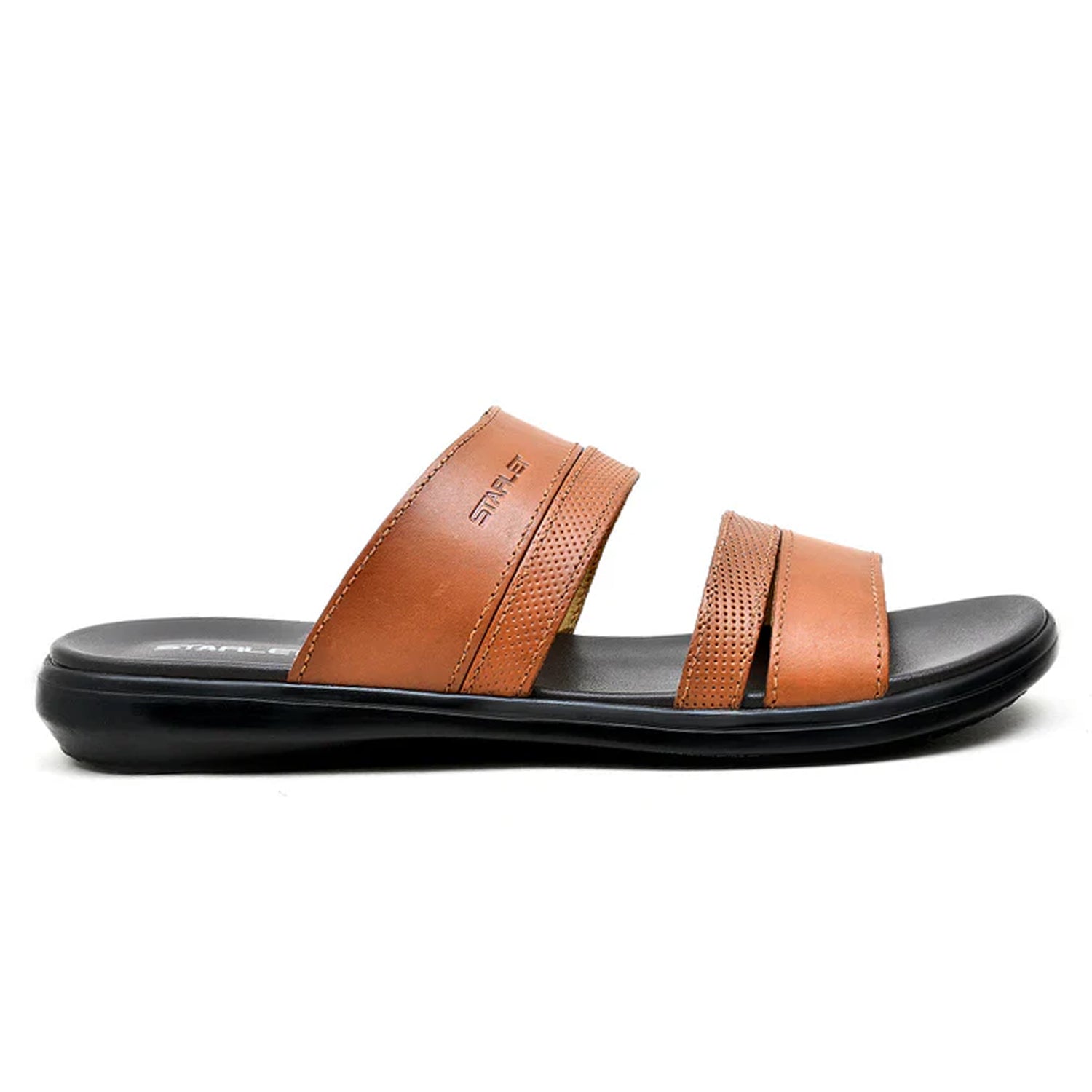 LEATHER SLIPPER - VCT-003 TAN