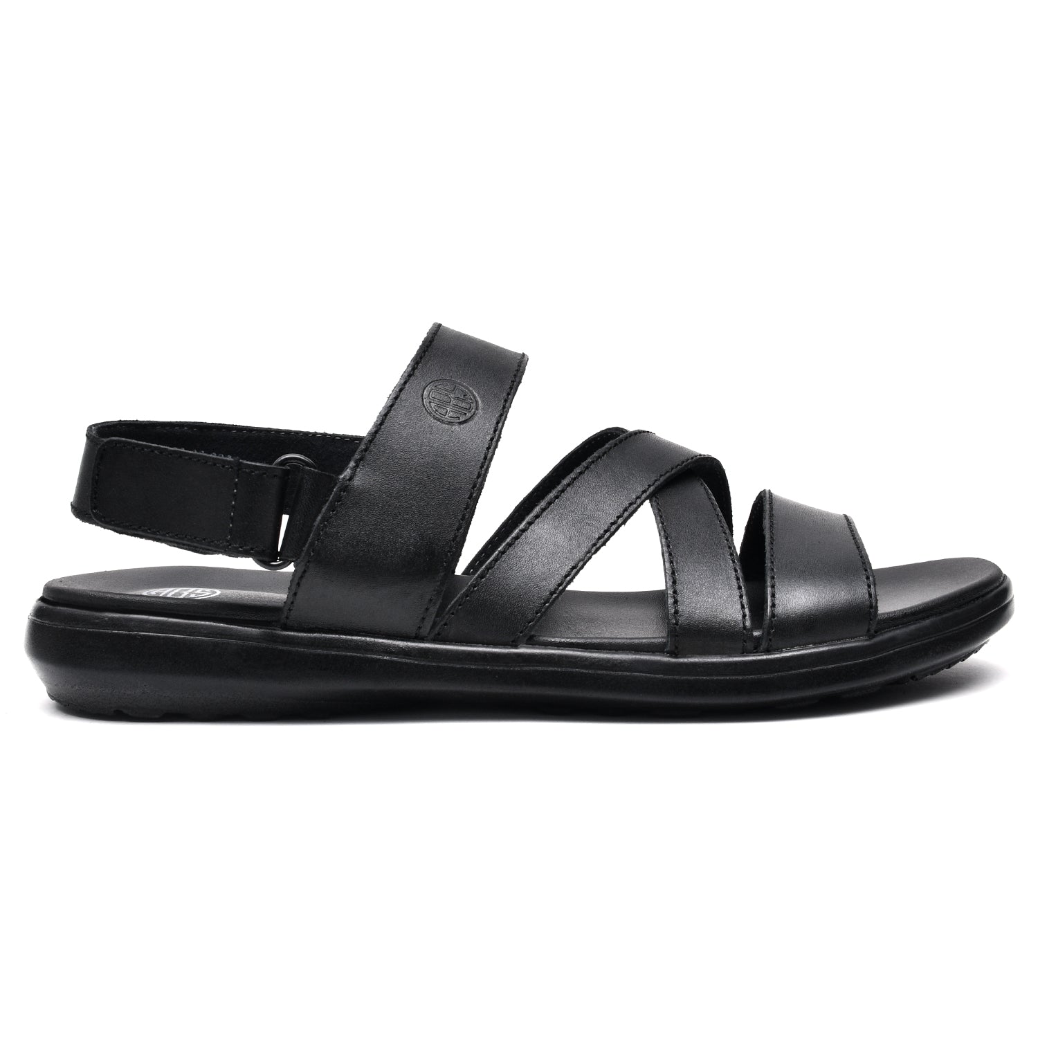 LEATHER SANDAL - VCT-102 BLACK