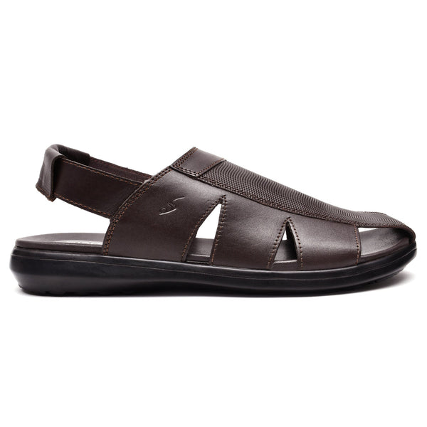 LEATHER SANDAL - VCT-104 BROWN