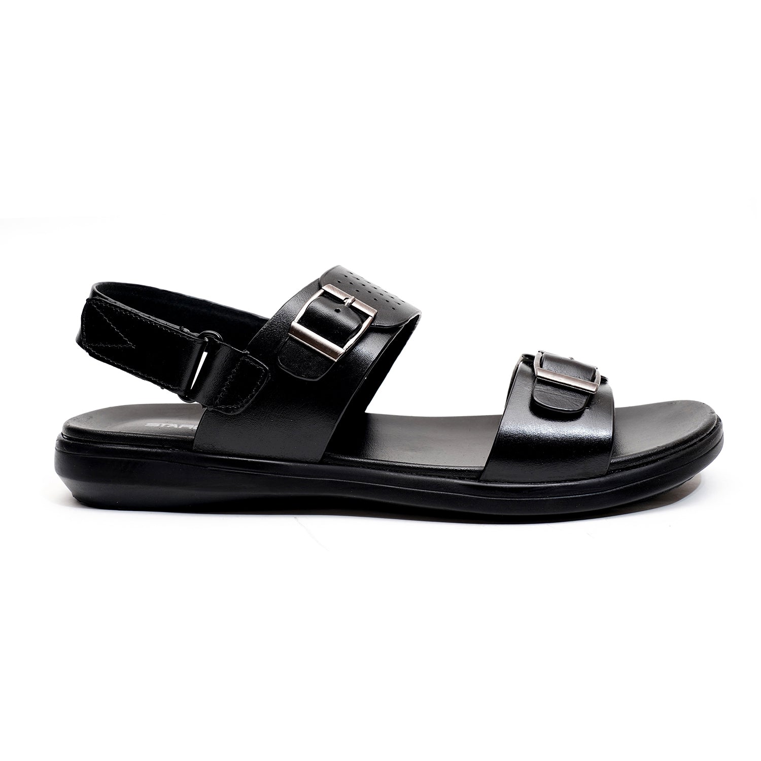 LEATHER SANDAL - VCT-111 BLACK