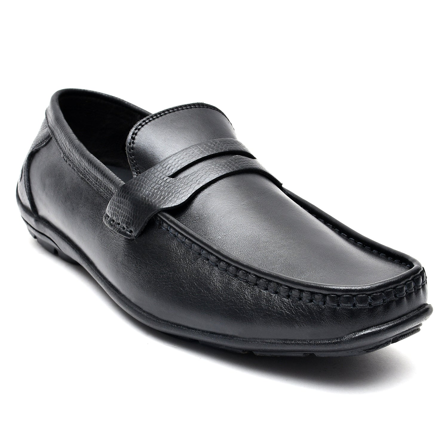 LEATHER SHOES - VG-652 BLACK