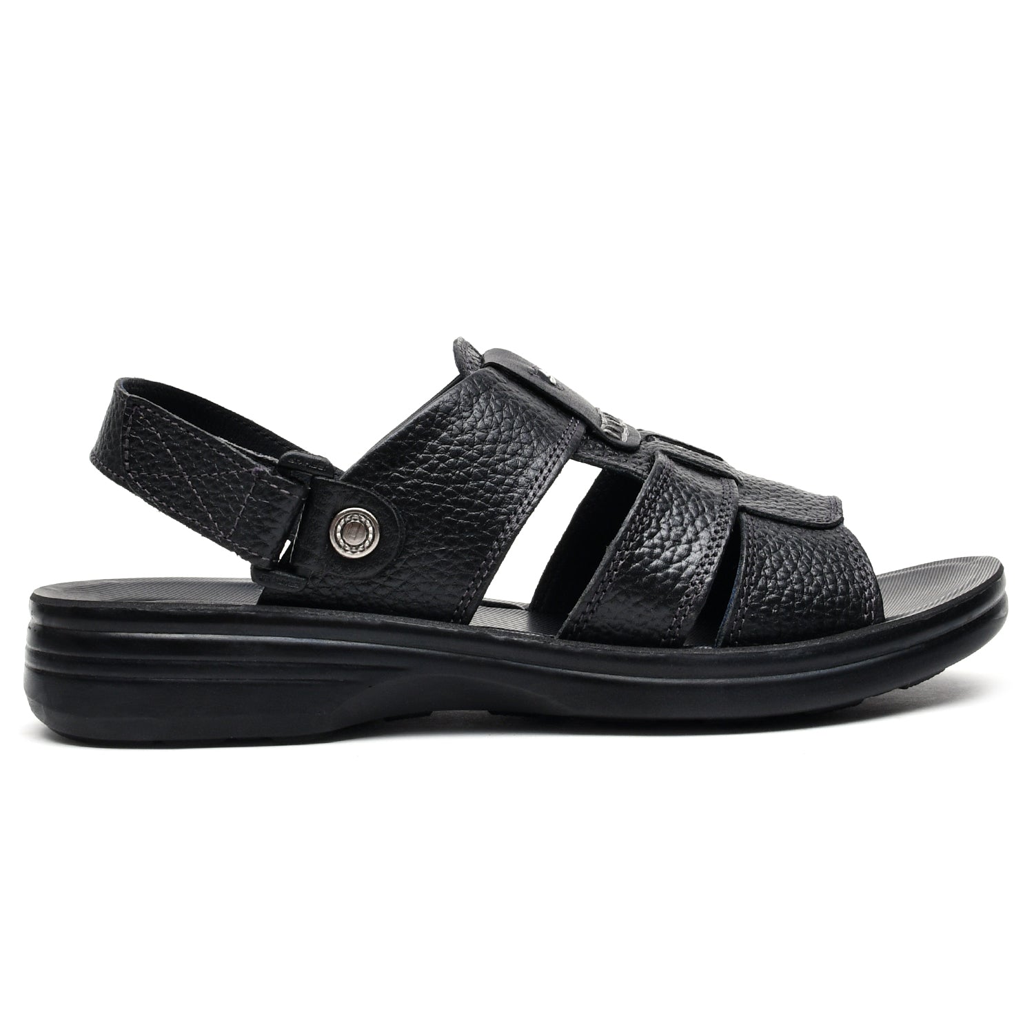 LEATHER SLIPPER - VO-602 BLACK