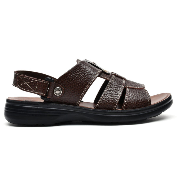 LEATHER SLIPPER - VO-602 BROWN