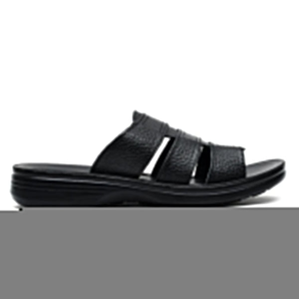 LEATHER SLIPPER - VO-620 BLACK